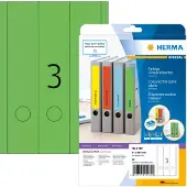 Herma Ordneretiketten A4, 297 x 61 mm, permanent haftend/bedruckbar, 60 Stück, grün