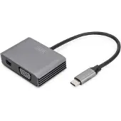 Digitus USB-C 4K 2in1 Mini DisplayPort + VGA Grafik-Adapter