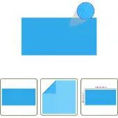 The Living Store Rechteckige Poolabdeckung 1200x600 cm PE Blau