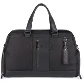Piquadro Brief 2 Reisetasche aus rezykliertem Stoff Schwarz
