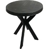 Mojawo Gartentisch Balkontisch Bistrotisch Tisch rund Anthrazit Ø70xH72cm