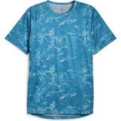 Puma Run Velocity AOP Shirt Blau, Größe S