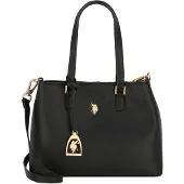 U.S. POLO ASSN. Schultertasche Umhängetasche Jones Double Handle Bag Black schwarz