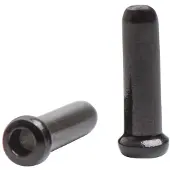 Capgo OL Endkappe Innenzug Alu Schwarz - 500 Stück Aluminium.