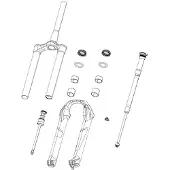 RockShox Aufkleberset Fahrradgabel Lyrik Ultimate