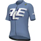 ALÉ Kurzarm Fahrradtrikot - SAUVAGE PR-E - Blau/Weiß S