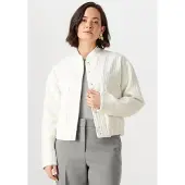 Minus Damen Jacken Isma Bomber - Wit - Größe 34