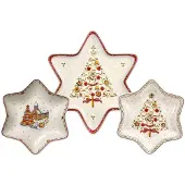 Villeroy & Boch 3er Set Sternschalen-Set Winter Bakery Delight in bunt | Gr.: onesize