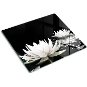 Tulup GLASPLATTE 60x52 cm Seerosen
