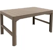Allibert Gartentisch Lyon Cappuccino-Braun