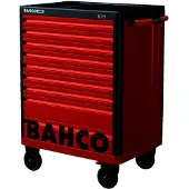 Pgb-Europe Bahco E77 Werkstattwagen mit 9 Schubladen, 26", rot 693 mm x 510 mm x 965 mm