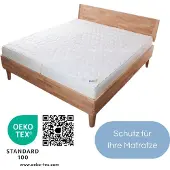 Jekatex Mikrofaser Matratzenauflage Aloe Vera 90 x 200 cm - Matratzentopper für Matratzen & Boxspringbetten