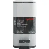 Spirella Treteimer Paris - weis - 5L - Metall - 28 x 14 x 29 cm