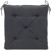 Gozze Sitzauflage "Darco Uni" 1 Stück, Maße: 40 x 40 x 4 cm, mit Füllung, mit Bindebändern
