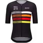 Santini Pirelli Tape Kurzarm-radtrikot Schwarz XL Schwarz XL