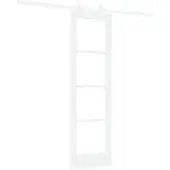 vidaXL Schiebetür ORKDAL Weiß 61 x 198,5 cm Massivholz Kiefer und Glas
