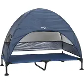 vidaXL Hochgelegtes Hundebett Marineblau 127 x 81 x 108 cm