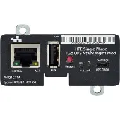 HP Single Phase 1Gb UPS Network Management Module, Schwarz, Metallisch
