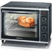 Severin TO 2056, 30 l, Schwarz, Edelstahl, Freistehend, Drehregler, 1 Regale, Mechanisch
