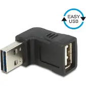 DeLOCK 65521, USB 2.0 A, USB 2.0 A, Schwarz