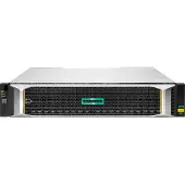 HP MSA 2060 10GbE iSCSI SFF Storage, 0 TB, HDD+SSD, 5 kg, Rack (2U), Silber, Schwarz