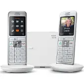 Gigaset CL660, Analoges/DECT-Telefon, Kabelloses Mobilteil, Freisprecheinrichtung, 400 Eintragungen, Anrufer-Identifikation, Grau
