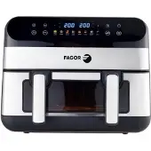 Fagor 10l 2400w edelstahl/schwarze heißluftfritteuse FGF10