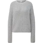 QS Strickpullover in 9400_grau meliert | Gr.: L