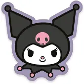Herding Sanrio Dekokissen Kuromi Face 36 cm