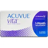 Acuvue Vita (6er Packung) Monatslinsen (-4.5 dpt & BC 8.4) mit UV-Schutz für trockenere Augen