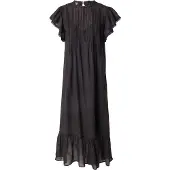 Scotch & Soda Pleated Lace Kurzarm Langes Kleid