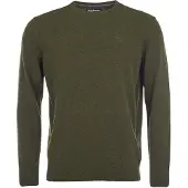 Barbour Pullover Essential L/Wool Crew Neck Herren Seaweed-XXL