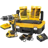 DeWalt Akku-Schlagbohrschrauber 18V + Akku + Zubehör 71-tlg. - DCK796D2T-QW