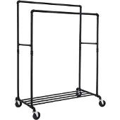 Songmics Doppelkleiderstange Wasserrohr-Design B34HSR60B