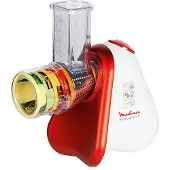Moulinex Schnitzelwerk DJ756G 5 Trommeleinsätze rot/weiß
