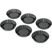Kaiser Tortelett Patisserie Ø10cm schwarz Set 6teilig