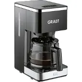 Graef FK402EU Kaffeemaschine 10-15 Tassen Kunststoff schwarz, Filterkaffeemaschine, 1,25 l, Gemahlener Kaffee, 1000 W, Schwarz, Edelstahl