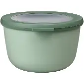 Mepal Multischüssel Cirqula - Mikrowellengeschirr - Multikom rund 1000 ml - Nordic sage - Meal prep box