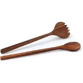 Continenta Salatbesteck , braun (holzfarben), Massivholz, Kochbesteck-Sets, Salatbesteck, Akazie, 36 cm