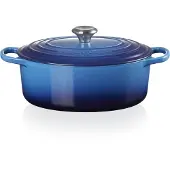 Le Creuset Signature Brattopf 21178292202430 Azure 29 cm 4,7L oval