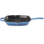 Le Creuset Signature Grillpfanne/Skilletquadratisch, 26 cm, azurblau