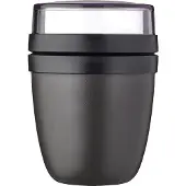 Mepal Brotdose On The Go Ellipse Mini Nordic Black 300 ml + 120 ml