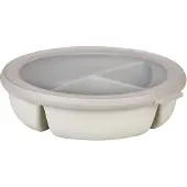 Mepal Bento Bowl Cirqula - Mikrowellengeschirr - Multikom (250+250+500 ml) - Nordic white - Meal prep box - Frischhaltedosen mit Deckel