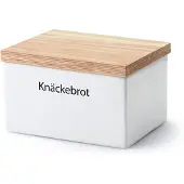 Continenta Vorratsdose mit Holzdeckel 17,5 x 13,5 x 11 cm
