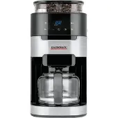 Gastroback 42711 Kaffeeautomat Grind&Brew Pro 12 Tassen 900Watt Edelstahl/schwarz, Filterkaffeemaschine, 1,5 l, Kaffeebohnen, Gemahlener Kaffee, Eingebautes Mahlwerk, 900 W, Schwarz, Edelstahl