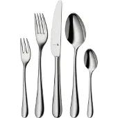 WMF 11.4000.6341 Merit Cromargan protect 66-teiliegs Besteck-Set Edelstahl