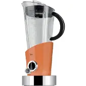 Bugatti Italy Vela, Tischplatten-Mixer, Eis-Crusher, 400 W, Orange, Edelstahl, Transparent