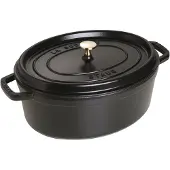 Staub La Cocotte Cocotte 33 cm, oval, Schwarz, Gusseisen