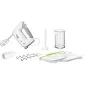Bosch ErgoMixx, Handmixer, Weiß, Mischung, Kneten, Mixen, 1,3 m, 0,6 l, Tasten
