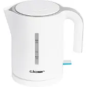Cloer 4121, 1,2 l, 1800 W, Weiß, Kunststoff, Regelbare Temperatur, Wasserstandsanzeige